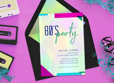 15 Ideas for a Totally Awesome 80s Theme Party - STATIONERS