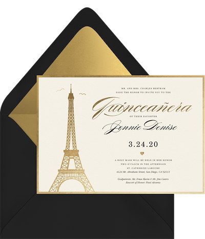 quinceanera themes: Paris-Themed Quinceañera