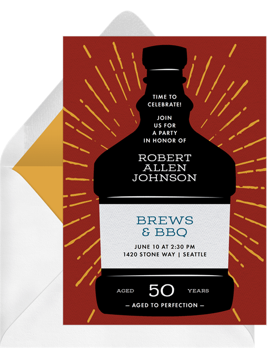 60th birthday party ideas: Aged to Perfection Invitation by Greenvelope