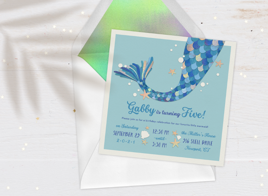 Mermaid Craft Printable Little Mermaid Party Activity Girls