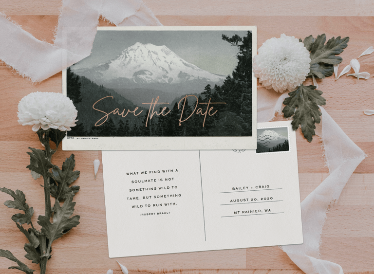 Image 1 for Free Save The Date Postcard Templates