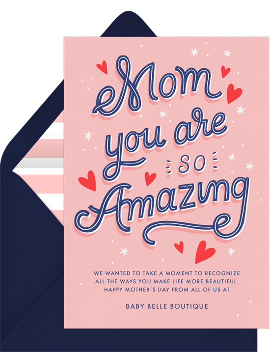 Mother's Day card ideas: You Are So Amazing Card