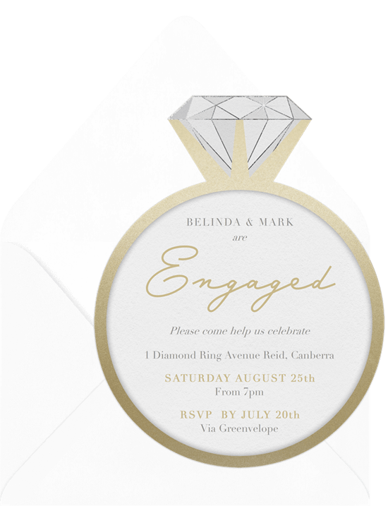 engagement gifts: Put A Ring On It Invitation