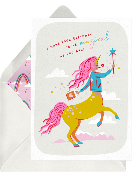 electronic birthday cards: Magical You Card from Greenvelope