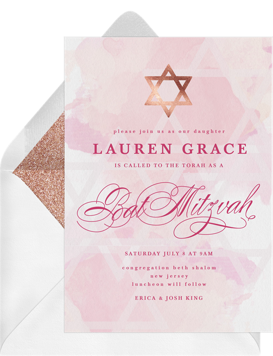 Bat Mitzvah Invitations: Etiquette Wording and Guest Lists STATIONERS