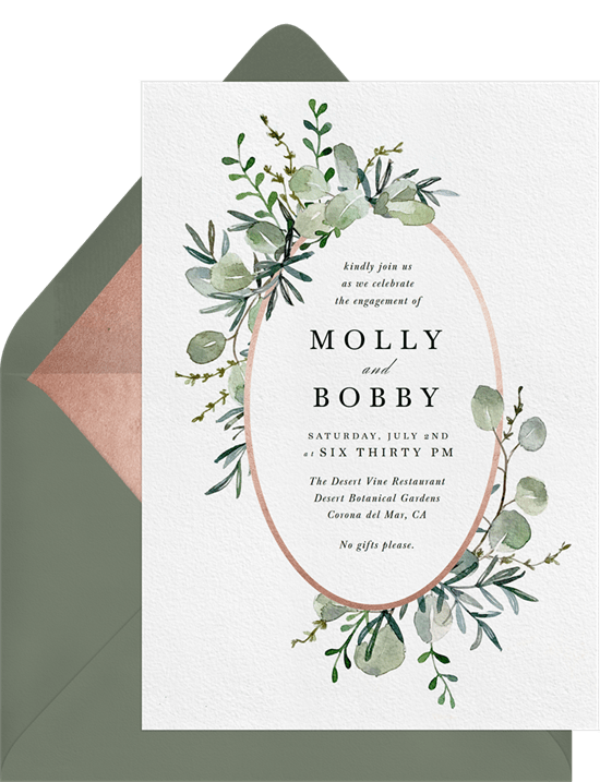 Fairytale Forest simple invitation