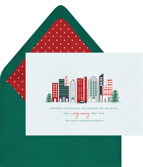 City Greetings business Christmas cards from Greenvelope