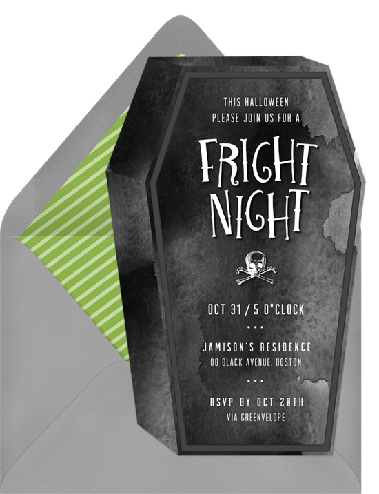 Fright Night Halloween Invitations from Greenvelope