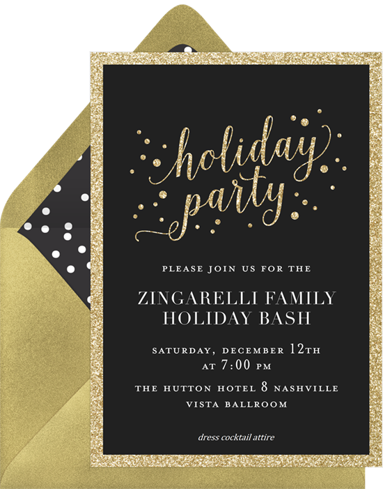 Holiday Party: Christmas party invitations