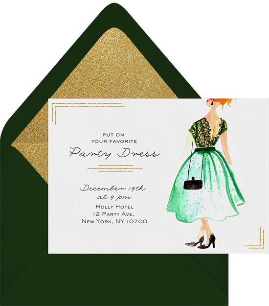 Party Dress Invitation