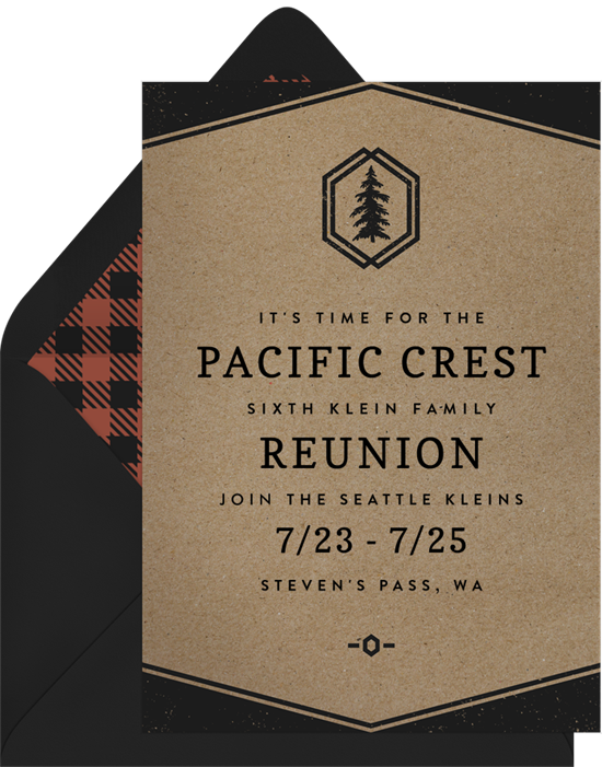Hip Rustic Family Reunion Invitations from Greenvelope