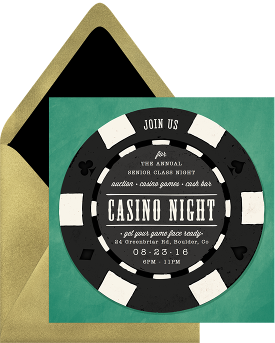 Poker Chip Family Reunion Invitations from Greenvelope