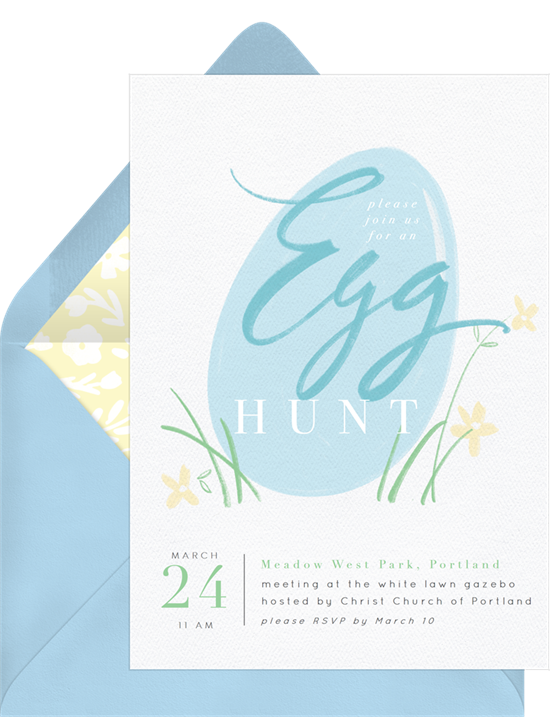 Cherry Egg Hunt Easter cards from Greenvelope