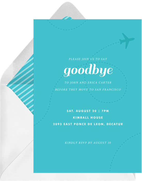 8 Going Away Party Invitations to Help You Reminisce - STATIONERS