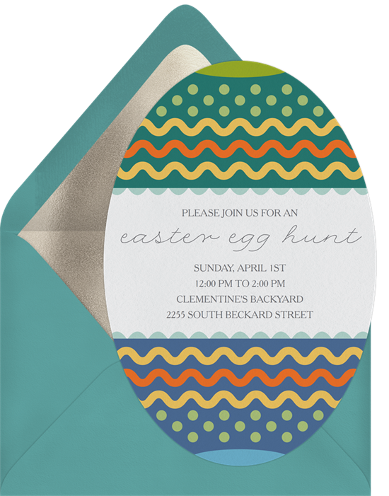 A Painted Egg card perfect for funny Easter card messages
