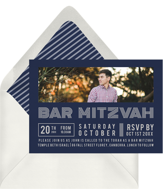 The Cool Bar Mitzvah Invitations from Greenvelope