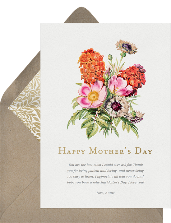 Funny Mother's Day cards: Cheerful Bouquet card by Greenvelope