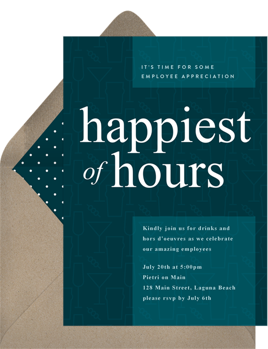 Virtual party: a digital happy hour invitation