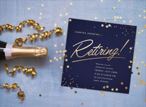 Retirement party ideas: retirement invitation card