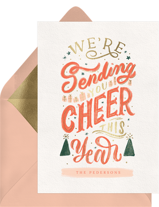 Sending Cheer this Year Christmas and Holiday Cards