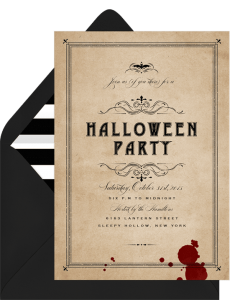 Eat, Drink, and Be Scary: 13 Halloween Party Invitations - STATIONERS