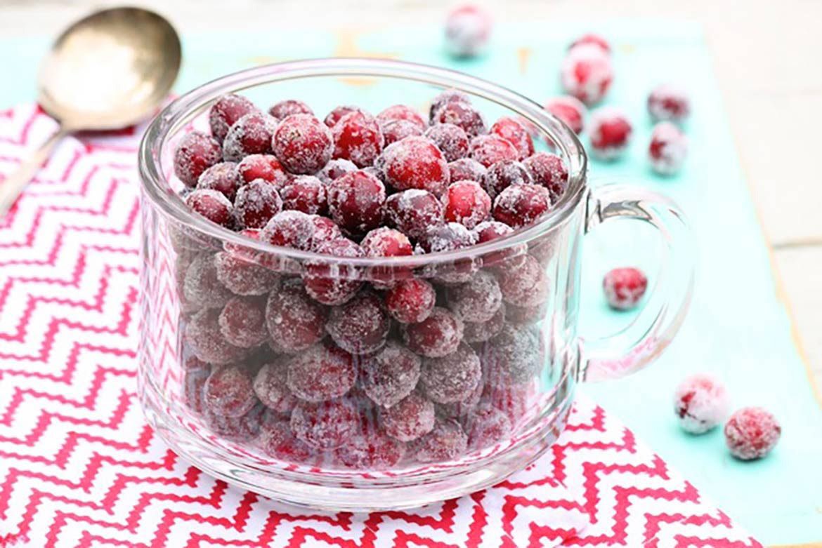 Non-traditional thanksgiving dinner ideas: Sparkling cranberries