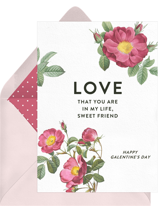 Sweet Friend Valentine's Card from Greenvelope