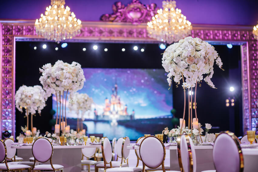 princess wedding reception ideas