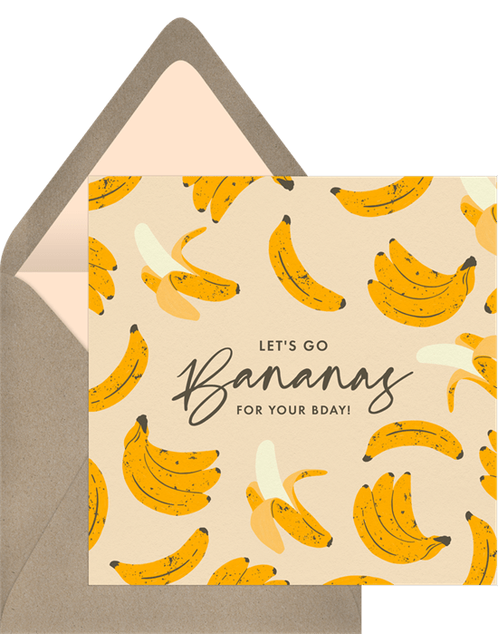 Things Are Bananas Card from Greenvelope