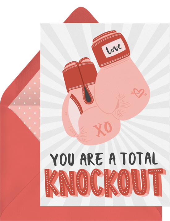 Total Knockout Valentine's Card from Greenvelope