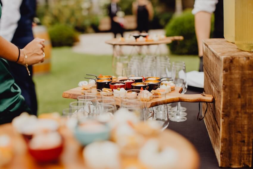 Various appetizers on a table