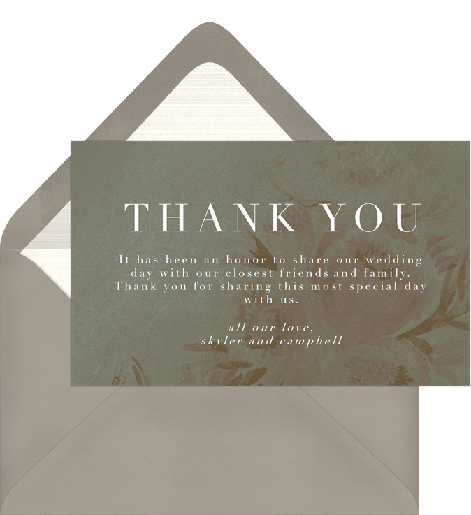 Antique Florals Thank You Notes | Greenvelope.com