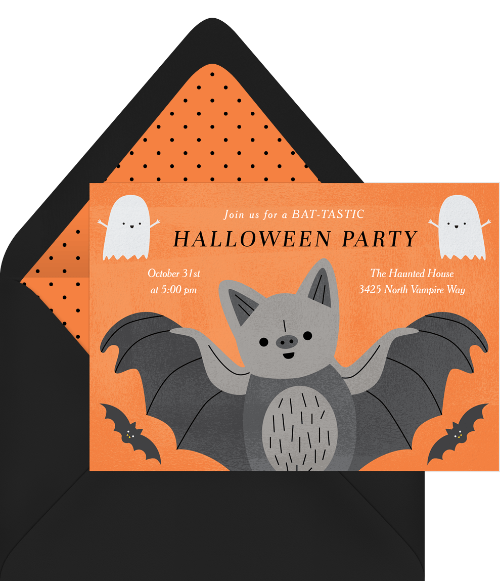 Bat-Tastic Invitations | Greenvelope.com