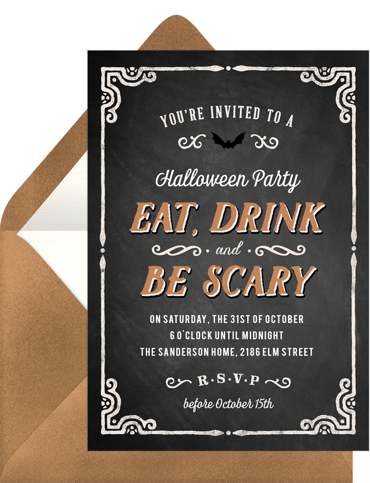 Be Scary Invitations | Greenvelope.com