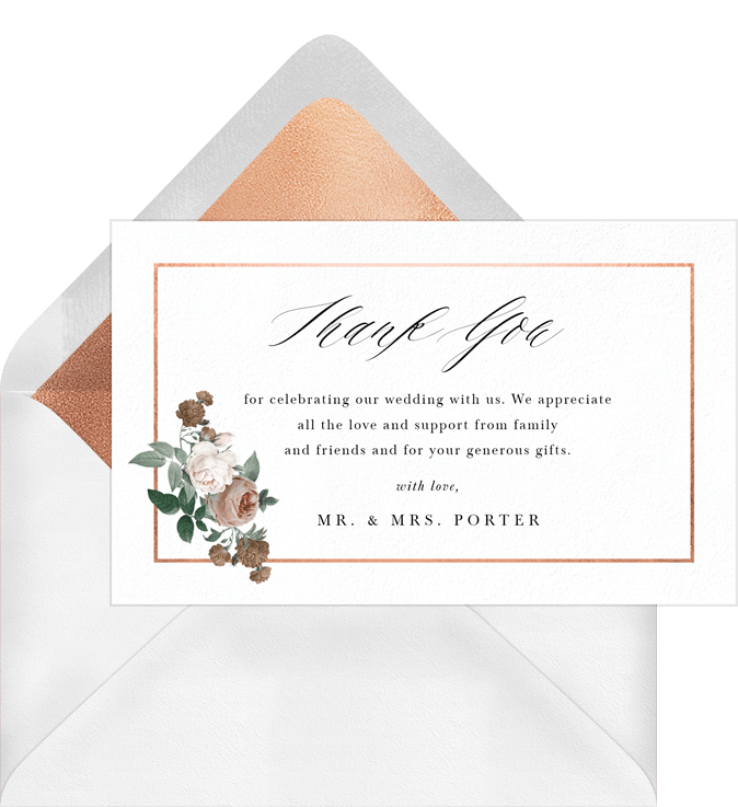 Boho Triangle Thank You Notes in Green | Greenvelope.com