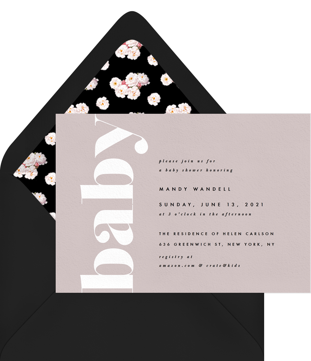 Bold Baby Invitations