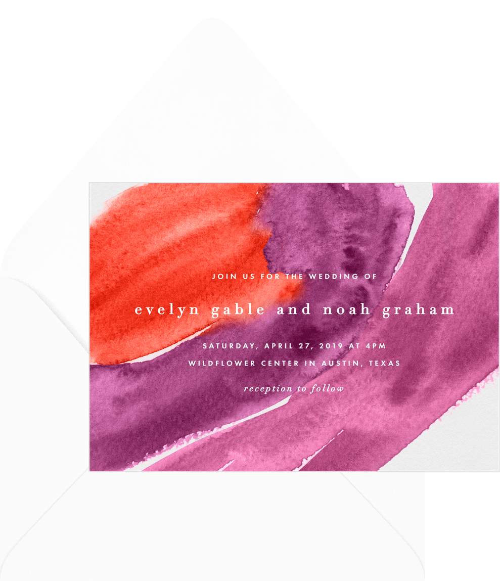 Bold Strokes Save The Dates In Purple Greenvelope Com