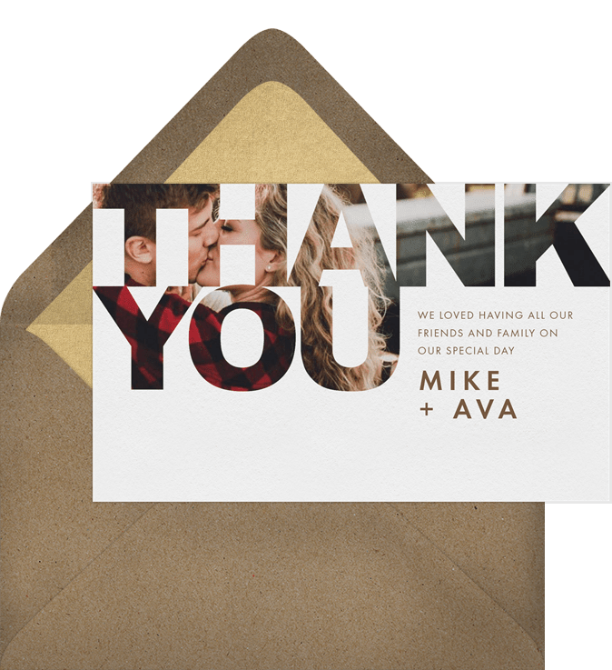 Bold Type Thank You Notes