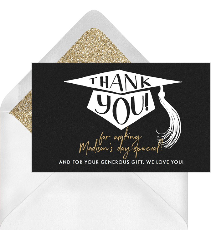 Celebrating Anyway Thank You Notes in Red | Greenvelope.com
