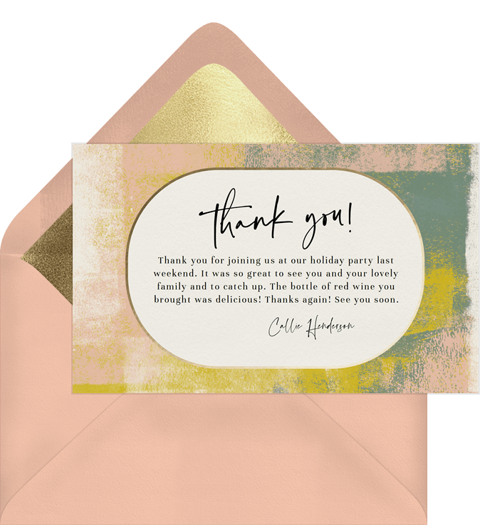 Colorful Strokes Thank You Notes | Greenvelope.com