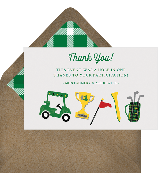 Come Out Swinging Thank You Notes | Greenvelope.com