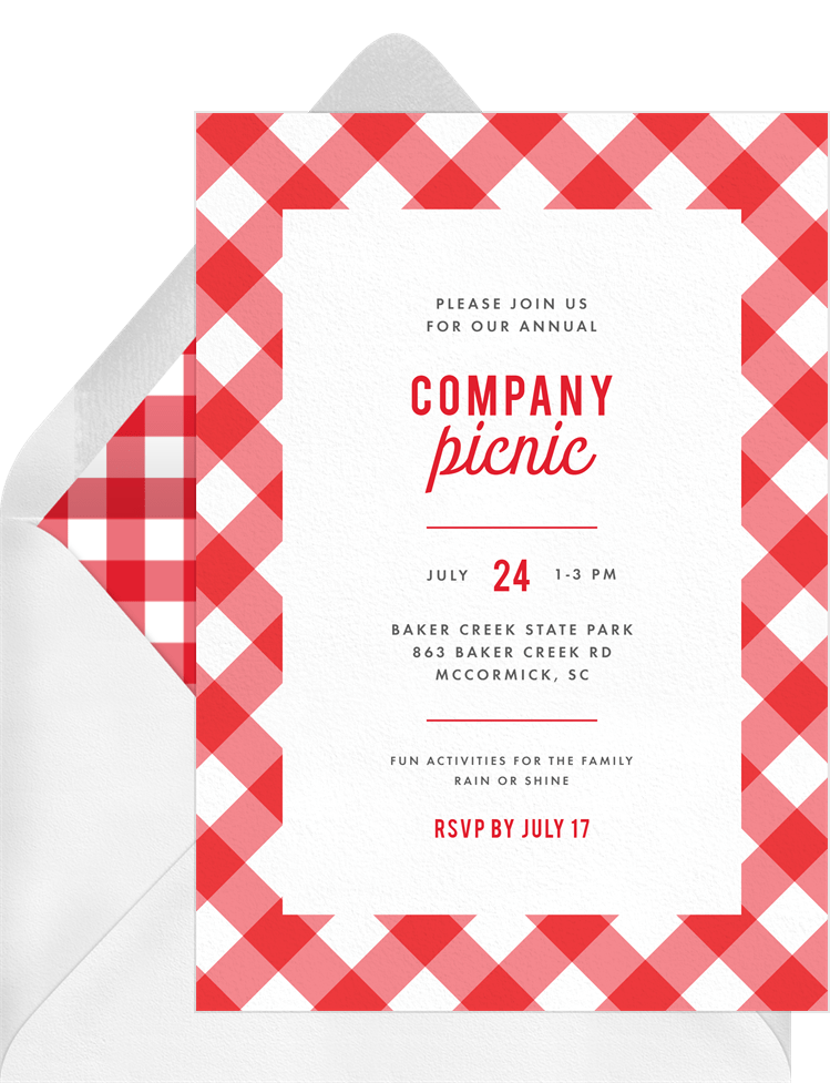 company picnic invitation