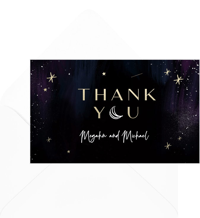 Cosmic Shower Thank You Notes 