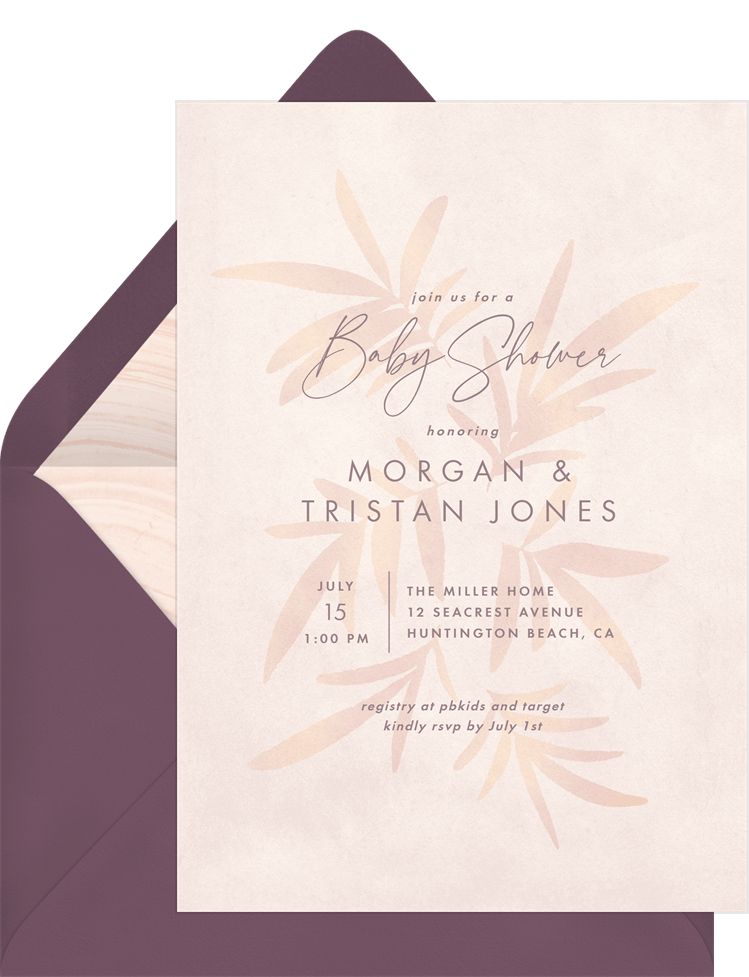 Desert Boho Invitations in Blue