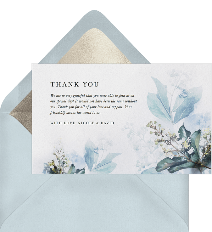 Dreamy Flora Thank You Notes | Greenvelope.com