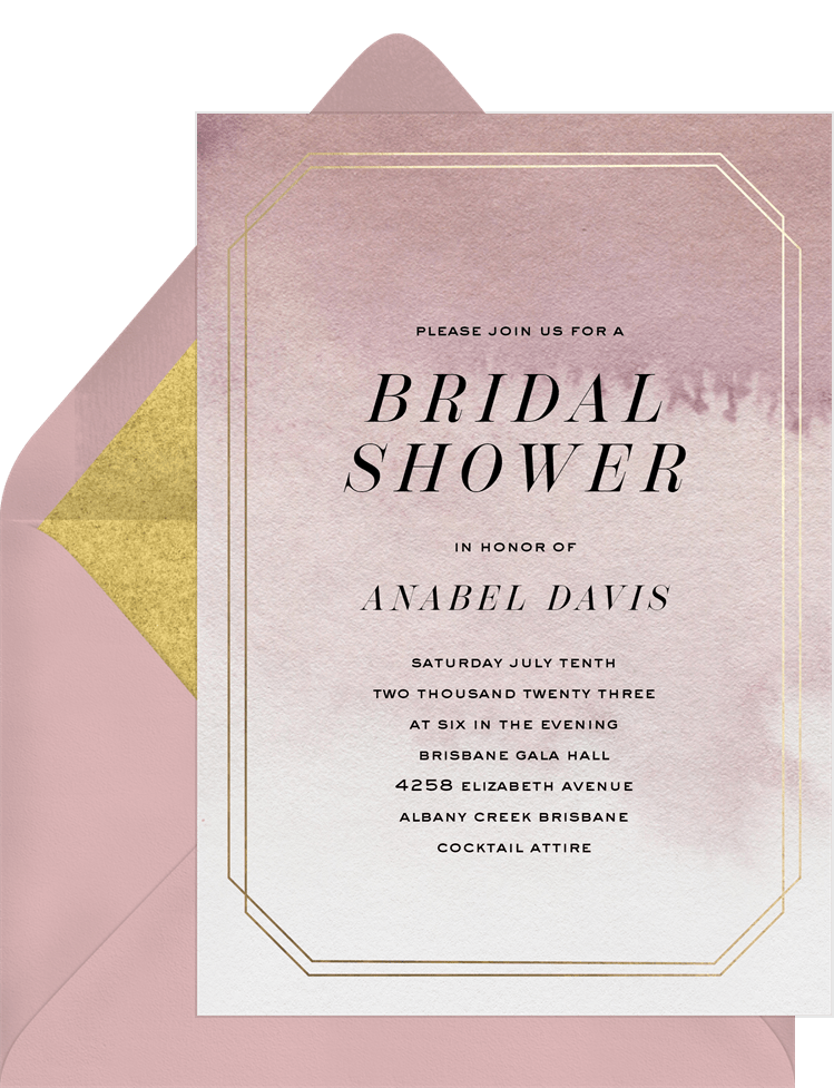 Elegant Ombre Invitations 