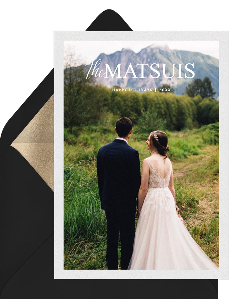 Family Name Cards in White