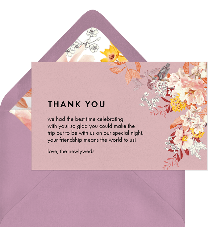 Floral Collage Thank You Notes | Greenvelope.com