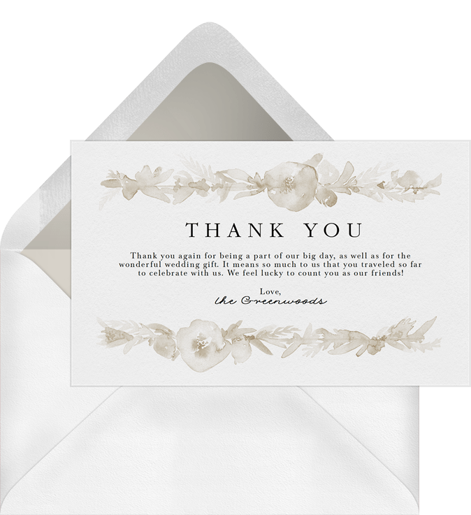 10 Personalised Wedding Thank You Notes Cards 2 Designs