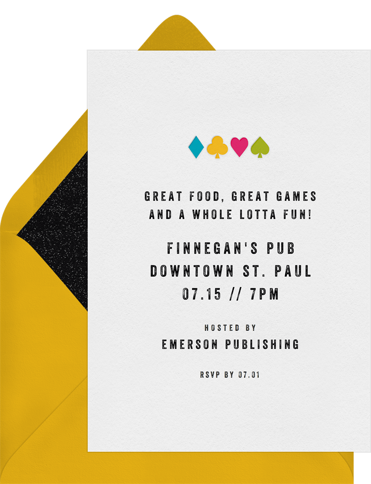 Game Night Invitations